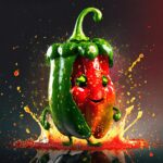 Firefly a poblano pepper 3d character. 76330
